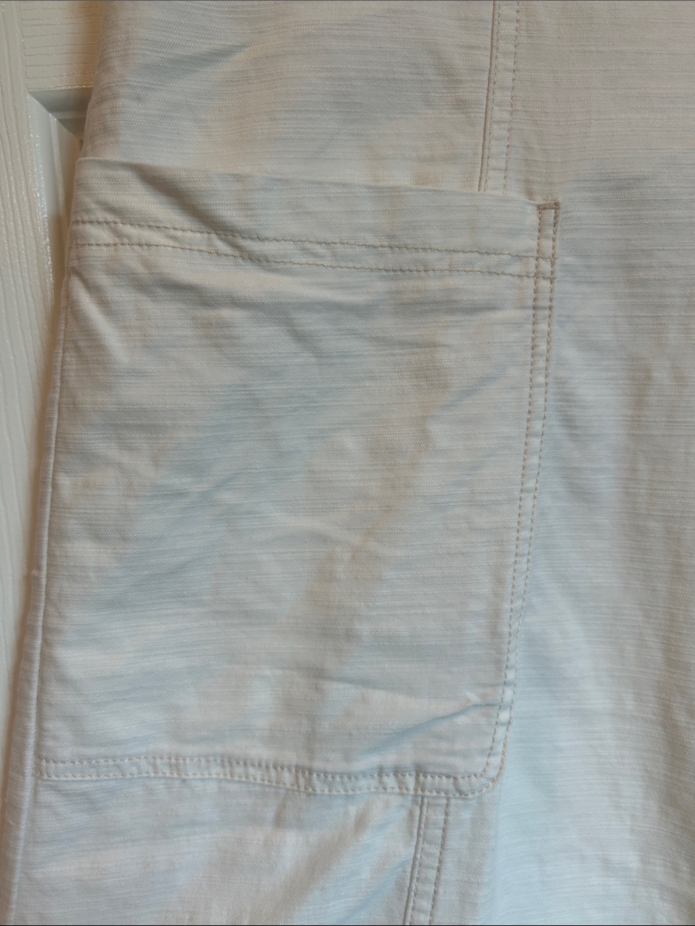 PILCRO by Anthropologie Utility Culottes in Creamy White Cotton Blend - Picture 4 of 13